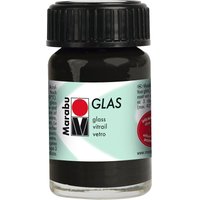 Marabu Glas-Farbe, 15 ml - Schwarz von Schwarz