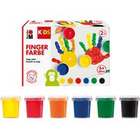 Marabu KIDS FINGERFARBE 6ER SET von Multi