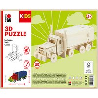 Marabu KiDS Lastwagen 3D-Puzzle, 38 (bemalbar) Teile von Marabu