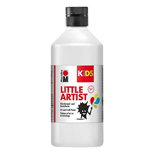 Marabu KiDS Little Artist 500 ml, Weiß, Künstlermal- und Bastelfarbe für Kinder ab 3 Jahren, Kindermalfarbe auf Wasserbasis, auswaschbar, Made in Germany, vegan, glutenfrei, 03050075070 Marabu KiDS Little Artist 500 ml, Weiß, Künstlermal- und Bastelfarbe für Kinder ab 3 Jahren, Kindermalfarbe auf Wasserbasis, auswaschbar, Made in Germany, vegan, glutenfrei, 03050075070 von Marabu