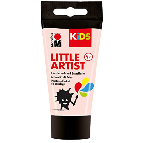 Marabu KiDS Little Artist 75 ml, Rose Beige, Künstlermal- und Bastelfarbe für Kinder ab 3 Jahren, Kindermalfarbe auf Wasserbasis, auswaschbar, Made in Germany, vegan, glutenfrei, 03050002029 von Marabu