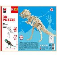 Marabu KiDS T-Rex 3D-Puzzle, 29 (bemalbar) Teile von Marabu