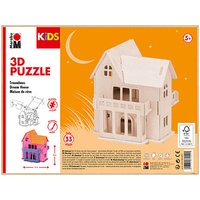 Marabu KiDS Traumhaus 3D-Puzzle, 33 (bemalbar) Teile von Marabu