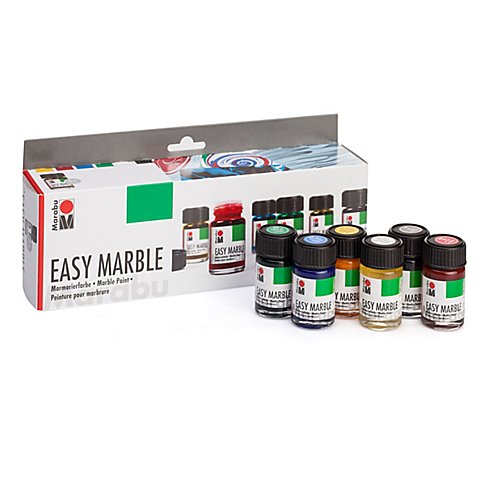 Marabu Marmorierfarben-Set, 6x 15 ml von Marabu