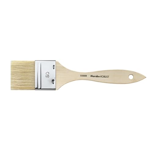 Marabu Robust Borstenpinsel, Größe 50, Pinsel aus FSC-zertifiziertem Holz, Breitpinsel für Textil, Acryl-und Ölfarben, 01520000050, braun, 4 x 8.5 x 2.5 cm Marabu Robust Borstenpinsel, Größe 50, Pinsel aus FSC-zertifiziertem Holz, Breitpinsel für Textil, Acryl-und Ölfarben, 01520000050, braun, 4 x 8.5 x 2.5 cm von Marabu