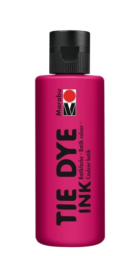 Marabu TIE DYE INK Batikfarbe in Himbeere, 80 ml Farbe auf Wasserbasis, vegan, strahlende Stofffarbe für helle Textilien bis 20% Kunstfaseranteil, 17300004005 Marabu TIE DYE INK Batikfarbe in Himbeere, 80 ml Farbe auf Wasserbasis, vegan, strahlende Stofffarbe für helle Textilien bis 20% Kunstfaseranteil, 17300004005 von Marabu