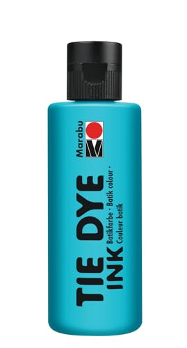 Marabu TIE DYE INK Batikfarbe in Karibik, 80 ml Farbe auf Wasserbasis, vegan, strahlende Stofffarbe für helle Textilien bis 20% Kunstfaseranteil, 17300004091 Marabu TIE DYE INK Batikfarbe in Karibik, 80 ml Farbe auf Wasserbasis, vegan, strahlende Stofffarbe für helle Textilien bis 20% Kunstfaseranteil, 17300004091 von Marabu
