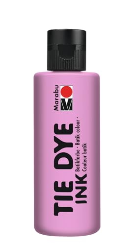 Marabu TIE DYE INK Batikfarbe in Pastellrosa, 80 ml Farbe auf Wasserbasis, vegan, strahlende Stofffarbe für helle Textilien bis 20% Kunstfaseranteil, 17300004227 Marabu TIE DYE INK Batikfarbe in Pastellrosa, 80 ml Farbe auf Wasserbasis, vegan, strahlende Stofffarbe für helle Textilien bis 20% Kunstfaseranteil, 17300004227 von Marabu