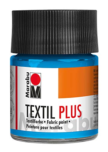 Marabu 17150005090 - Textil Plus hellblau 50 ml, volldeckende Stoffmalfarbe für dunkle Stoffe, geeignet für Stoffmalerei und Stoffdruck, nach Fixierung waschbeständig bis 40 °C Marabu 17150005090 - Textil Plus hellblau 50 ml, volldeckende Stoffmalfarbe für dunkle Stoffe, geeignet für Stoffmalerei und Stoffdruck, nach Fixierung waschbeständig bis 40 °C von Marabu