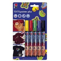 Marabu Textilmarker farbsortiert 1,0 - 3,0 mm, 5 St. von Marabu