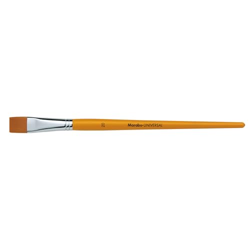 Marabu Universal Pinsel, Größe 20, Synthetikhaarpinsel aus FSC-zertifiziertem Holz, Flachpinsel für Aquarell-, Seiden- und Glasmalerei, 01830000020 Marabu Universal Pinsel, Größe 20, Synthetikhaarpinsel aus FSC-zertifiziertem Holz, Flachpinsel für Aquarell-, Seiden- und Glasmalerei, 01830000020 von Marabu