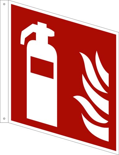 Feuerlöscher Fahnenschild 150 x 150 mm – Langnachleuchtendes Kunststoff Schild, doppelseitig bedruckt, ASR A1.3 / ISO 7010, Brandschutzzeichen, Innen- & Außenbereich Feuerlöscher Fahnenschild 150 x 150 mm – Langnachleuchtendes Kunststoff Schild, doppelseitig bedruckt, ASR A1.3 / ISO 7010, Brandschutzzeichen, Innen- & Außenbereich von Marahrens