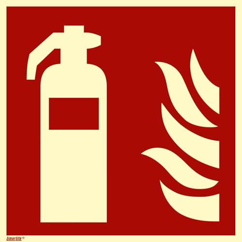 Feuerlöscher Schild 200 x 200 mm – Folie langnachleuchtend, selbstklebend, Brandschutzzeichen F001, Sicherheitskennzeichen gemäß ASR A1.3 / ISO 7010 DIN 67510 Feuerlöscher Schild 200 x 200 mm – Folie langnachleuchtend, selbstklebend, Brandschutzzeichen F001, Sicherheitskennzeichen gemäß ASR A1.3 / ISO 7010 DIN 67510 von Marahrens