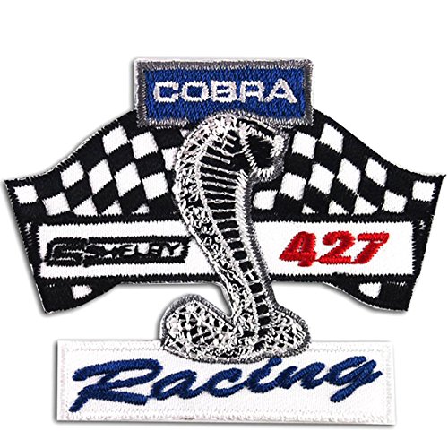 Ford Shelby Cobra Mustang Racing Aufnäher zum Aufbügeln, bestickt von Marattur
