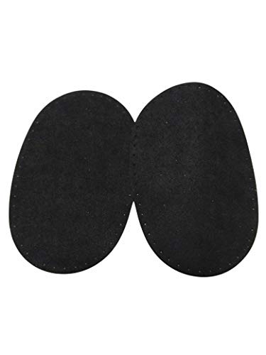 TOPPE Thermo-Aufkleber MARBET Schwarz Alcantara 17 x 11 cm oval Aufnäher Jacke von Marbet