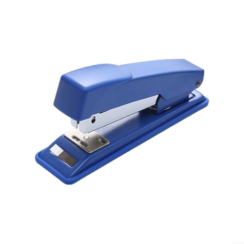 Heftgerät für Klassenzimmer und Bastelarbeiten, Metallbau, Kapazität 20 Blatt, öffnet sich bei 180 Grad für Leichtigkeit (blau) von Marchfunny