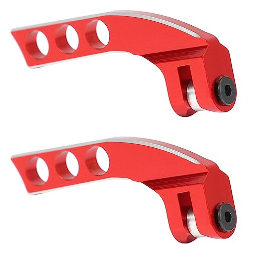 Marclix 2 x Metall-4-Loch-Sender-Halsband-Balancer-Einsteller für Futaba Radiolink X9D RC-Fernbedienung, rot, horizontal Marclix 2 x Metall-4-Loch-Sender-Halsband-Balancer-Einsteller für Futaba Radiolink X9D RC-Fernbedienung, rot, horizontal von Marclix