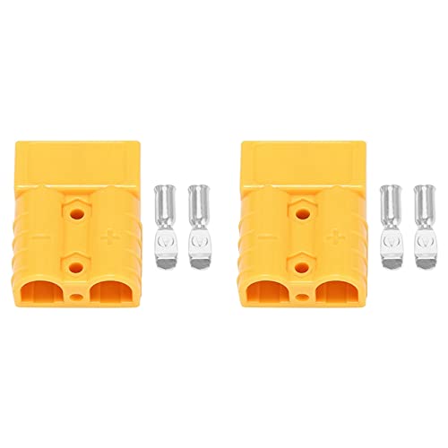 Marclix 2 x für Anschlüsse im Anderson-Stil, 50 A, 600 V, 6-12 AWG, elektrisches Werkzeug, AC/DC, für feste Klemmen, beschichtet, 6 AWG, Gelb Marclix 2 x für Anschlüsse im Anderson-Stil, 50 A, 600 V, 6-12 AWG, elektrisches Werkzeug, AC/DC, für feste Klemmen, beschichtet, 6 AWG, Gelb von Marclix