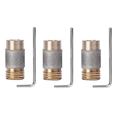 Marclix 3 x MCBL58 Schleifwerkzeug aus Glas, Keramik, Mini, tragbar, für Diamant-Glasschleifer, zum Schleifen von Steinkanten von Marclix