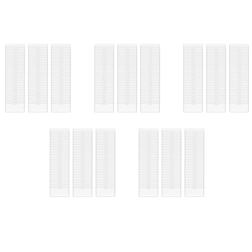 Marclix 300 Stück 3,5 x 4,7 Selbstklebender Etiketten Halter Karten Fächer Etiketten Halter Durchsichtiger Kunststoff Bibliothek Karten Halter von Marclix