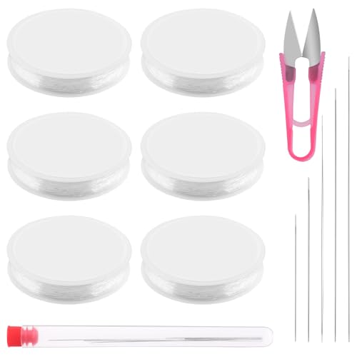 Mardatt 12Pcs Elastic Bracelet String Cord Kit Includes 0.4mm 0.5mm 0.6mm 0.7mm 0.8mm 1mm Stretchy String, Beading Needles, Scissors, Clear Elastic Thread Crystal Stretchy String for Jewelry Making Mardatt 12Pcs Elastic Bracelet String Cord Kit Includes 0.4mm 0.5mm 0.6mm 0.7mm 0.8mm 1mm Stretchy String, Beading Needles, Scissors, Clear Elastic Thread Crystal Stretchy String for Jewelry Making von Mardatt