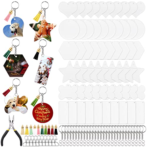 Mardatt 211-teiliges Acryl-Schlüsselanhänger-Set enthält transparente Schlüsselanhänger, leere Ornamente, Quaste, Schlüsselring-Clips, offene Biegeringe und Zange für DIY-Bastelprojekte Mardatt 211-teiliges Acryl-Schlüsselanhänger-Set enthält transparente Schlüsselanhänger, leere Ornamente, Quaste, Schlüsselring-Clips, offene Biegeringe und Zange für DIY-Bastelprojekte von Mardatt