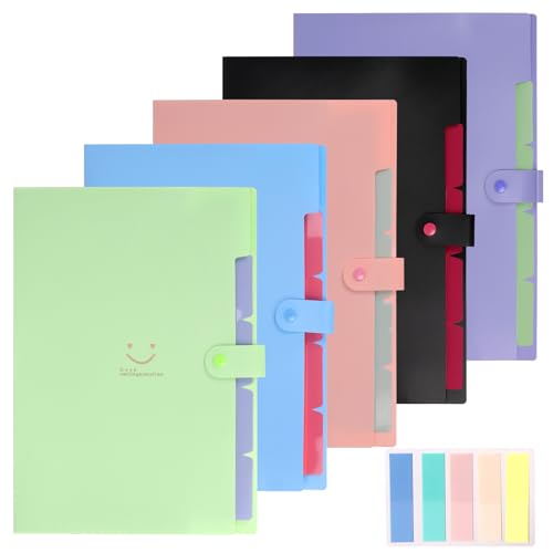 Mardatt Fächermappen-Set mit Etikett, 5 Fächern, A4-Format, A4, Akkordeon-Ordner, Fächermappe, Ordner, Ordner, Ordner, Akkordeon-Ordner für Schule, Büro, Dokumente, Zubehör, 5 Stück Mardatt Fächermappen-Set mit Etikett, 5 Fächern, A4-Format, A4, Akkordeon-Ordner, Fächermappe, Ordner, Ordner, Ordner, Akkordeon-Ordner für Schule, Büro, Dokumente, Zubehör, 5 Stück von Mardatt