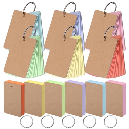 Mardatt 600Pcs Colored Index Cards Colored Study Cards Colored Flash Cards Colored Note Cards Colorful Blank Index Cards with Hole for Studying Learning Memory Game-3.5 x 2 Inch Mardatt 600Pcs Colored Index Cards Colored Study Cards Colored Flash Cards Colored Note Cards Colorful Blank Index Cards with Hole for Studying Learning Memory Game-3.5 x 2 Inch von Mardatt
