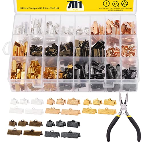 Mardatt 701 Stück Band-Armband mit Zangen-Set, 24 Typen, Eisen, Falt-Lesezeichen, Quetschenden, Lederklemmen, Schmuckherstellung, Erkenntnisse für Lesezeichen, Armband, Halskette Mardatt 701 Stück Band-Armband mit Zangen-Set, 24 Typen, Eisen, Falt-Lesezeichen, Quetschenden, Lederklemmen, Schmuckherstellung, Erkenntnisse für Lesezeichen, Armband, Halskette von Mardatt