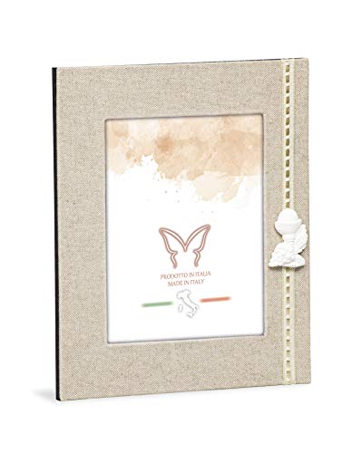 Mareli Bilderrahmen zur Erstkommunion für Tisch, Stoff und Holz, Beige, geeignet für Fotos 13 x 18 cm Mareli Bilderrahmen zur Erstkommunion für Tisch, Stoff und Holz, Beige, geeignet für Fotos 13 x 18 cm von Mareli