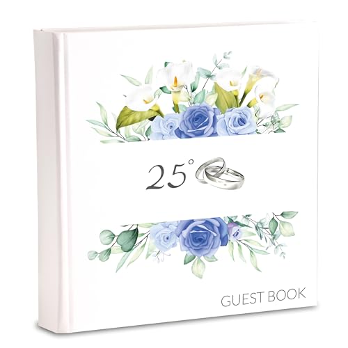 Mareli Buch der Gäste zum Hochzeitstag, Weiß, 20x20 70 pagine von Mareli