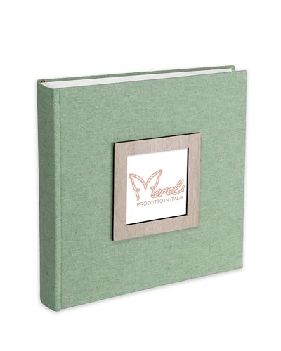 Mareli Fotoalbum, 31 x 31, 80 Seiten mit Seidenpapier, Einband aus Leinenstoff mit Bilderrahmen aus Holz im Einband Mareli Fotoalbum, 31 x 31, 80 Seiten mit Seidenpapier, Einband aus Leinenstoff mit Bilderrahmen aus Holz im Einband von Mareli