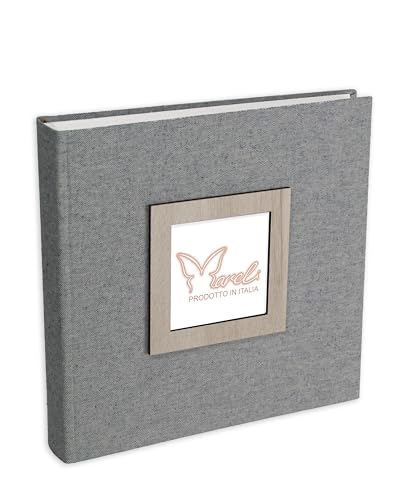 Mareli Fotoalbum, 31 x 31, 80 Seiten mit Seidenpapier, Einband aus blauem Leinen mit Bilderrahmen aus Holz im Einband Mareli Fotoalbum, 31 x 31, 80 Seiten mit Seidenpapier, Einband aus blauem Leinen mit Bilderrahmen aus Holz im Einband von Mareli
