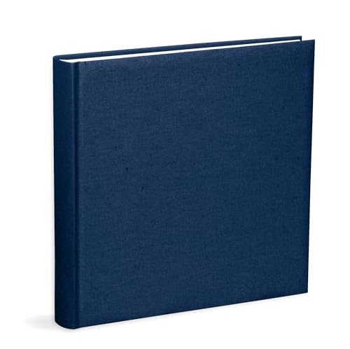 Mareli Fotoalbum, 31 x 31, Einband aus Baumwolle, Blau, 80 Seiten mit Seidenpapier von Mareli
