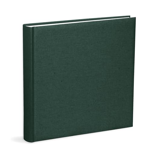 Mareli Fotoalbum, 31 x 31, Einband aus grünem Baumwollstoff, 80 Seiten mit Seidenpapier von Mareli