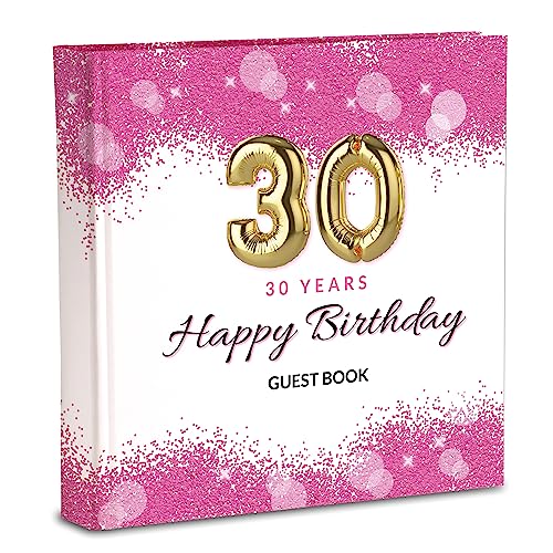 Mareli Gästebuch zum 30. Geburtstag, Weiß, cm 20X20 70 pagine von Mareli