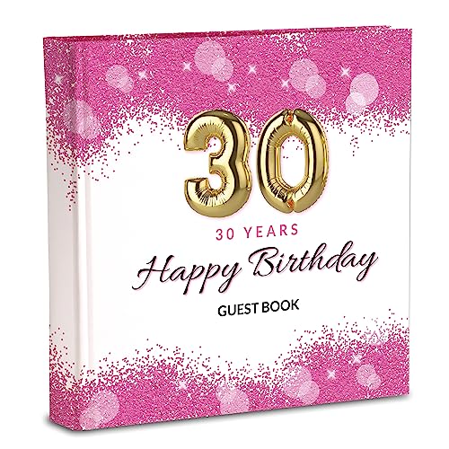 Mareli Gästebuch zum 30. Geburtstag, Weiß, cm 20X20 70 pagine von Mareli