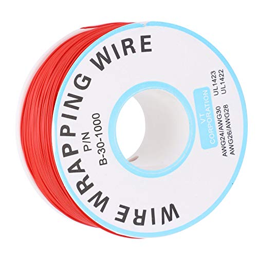 0,25 Mm Kupferdrahtspule, Verzinnte Kupferdrahtrolle mit 105 °C Hochtemperaturbeständigkeit, Verwendet Zum Schweißen von Leiterplatten und LCD-Displays (Rot) von Marhynchus