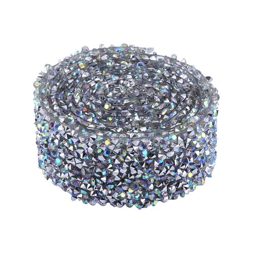 1 Yard, Strassband, 1yard Dekorative Kristallnetz -Wrap -Rollbänder für Hochzeit, Kuchendekoration, Party und, Trim & Verzierungen (AB-Farbe) von Marhynchus