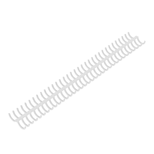 10 Stück Spiralbindungsspulen, Binde- Verschließmaschine 0,59 Zoll 34 Löcher Polypropylen Verschleißfeste Binderücken für Schreibwaren (Weiß) von Marhynchus