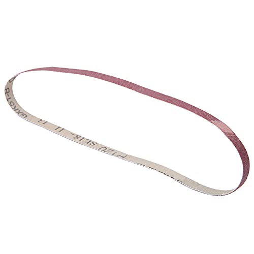 10pcs Aluminiumoxid -Schleifband, Schleifriemen Zum Holzpolieren, 533 X 9 Mm Sandpapierschleifer, Entfernungslösung, Vielseitiges Schleifen und Polieren, Mehrere Grütze (120#) von Marhynchus