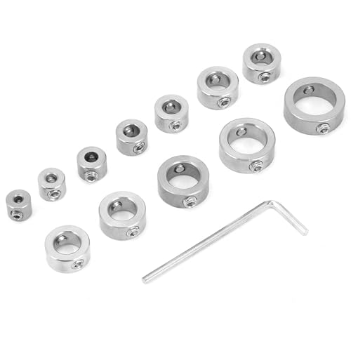 12-pcs Edelstahl-Bohrgrenze Ring-Dulwellwelle Chuck Bohrung Tiefe Bitkragen Set 3mm-16mm mit Sechskantschlüssel für Hohe Kohlenstoffstahlbohrer 12-pcs Edelstahl-Bohrgrenze Ring-Dulwellwelle Chuck Bohrung Tiefe Bitkragen Set 3mm-16mm mit Sechskantschlüssel für Hohe Kohlenstoffstahlbohrer von Marhynchus