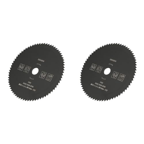 2 Stück 85 Mm X 10 Mm 72T Kreissägeblatt, Sehr Scharfe Trennscheibe für Zement, PVC-Rohre, Holz, Kunststoff, Aluminium mit Schnellen, Glatten Schnitten 2 Stück 85 Mm X 10 Mm 72T Kreissägeblatt, Sehr Scharfe Trennscheibe für Zement, PVC-Rohre, Holz, Kunststoff, Aluminium mit Schnellen, Glatten Schnitten von Marhynchus