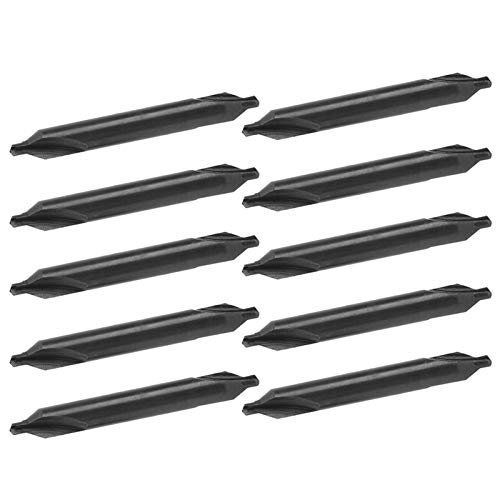 2mm Center Drillbit, 10pcs HSS Countersink Drehleisten -Werkzeug -Werkzeug für Metallbearbeitung, Mitte -Bohrer, Geeignet für Kupfer, Edelstahl, Gusseisen, A -Typ -Mittel -Bohrer, Bit, von Marhynchus