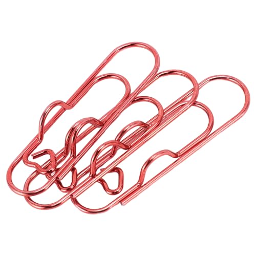 30pcs Metall Pen Clips Edelstahl Tragbarer Halter für Notebook -Lesezeichen -Quittungen (Rot) von Marhynchus