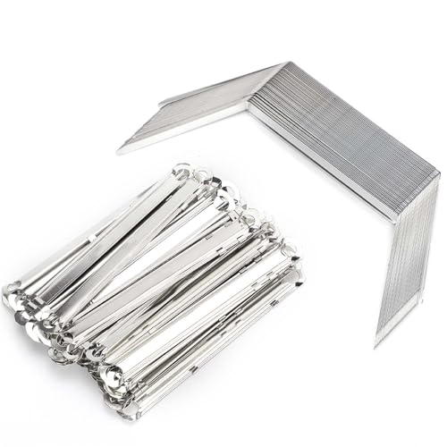 50pcs Dateiverschluss 2-Loch-Eisen-Bindemittel-Clamp/Holder-Papierbindungsklemme, Stabile Bindung für die Zusammenfassung der Dokumente von Marhynchus