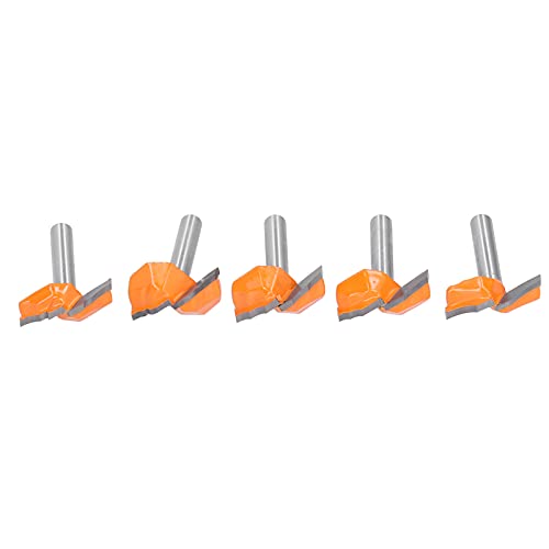 5pcs Holzbearbeitungsrouter -Bits 1/4 Schaft für Schranktürfräsen -Cutter -Werkzeuge von Marhynchus