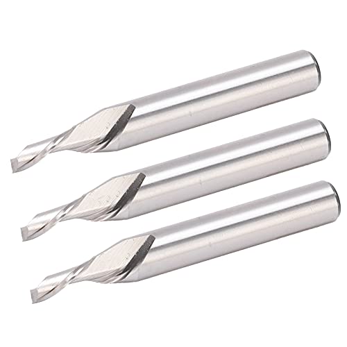 8 Mm Schaftdurchmesser Wolframstahl Endmill Fräser, Hohe Verschleißfestigkeit für CNC -Fräsmaschine, Holzbearbeitungsmaschine [5pcs] von Marhynchus
