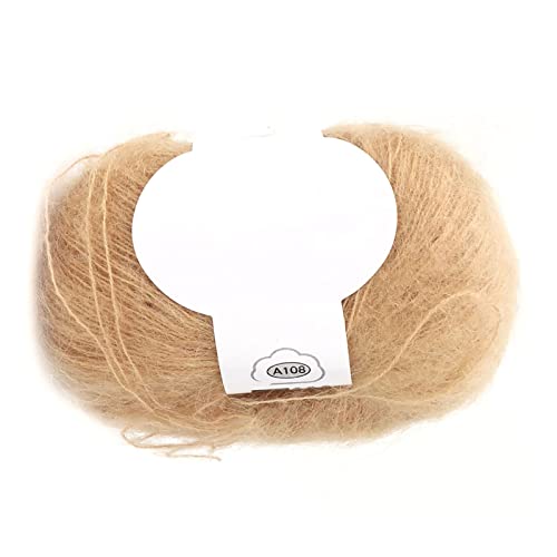 Angora -Wollgarn, Beliebte Weiche Mohair -Strick Angora Wollgarn für Stricken, Garn (18 Khaki) von Marhynchus