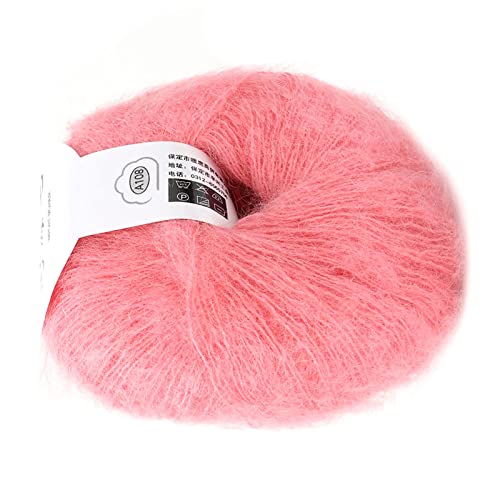 Angora -Wollgarn, Beliebte Weiche Mohair -Strick Angora Wollgarn für Stricken, Garn (32 Fleischpulver) von Marhynchus